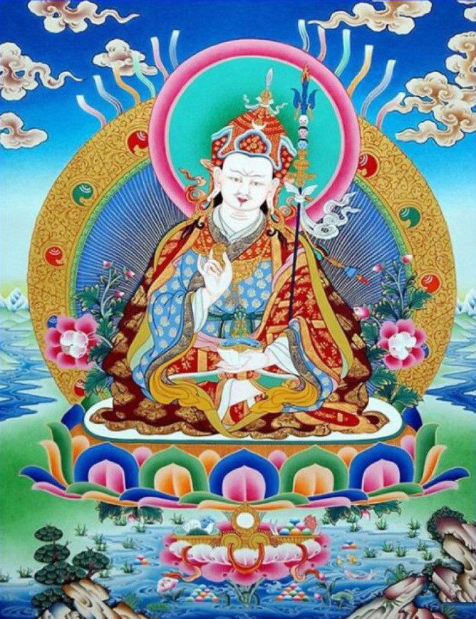 Boutique new Padmasambhava cross stitch Thangka cross stitch embroidery drawing tool