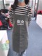 高端围裙定制logo印字花艺美甲奶茶烘焙厨房餐饮专用帆布工作服女