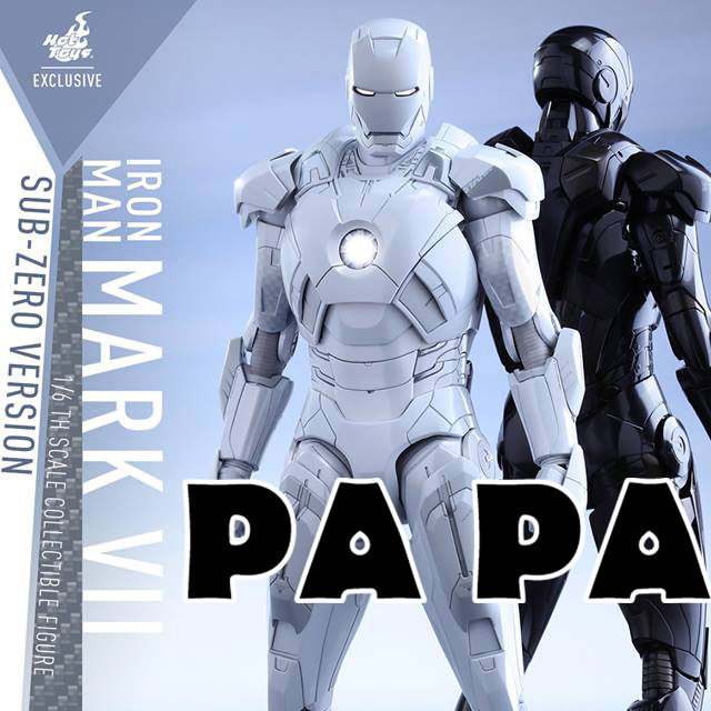 Spot hottoys HT MMS329 chocolate steel man MK7 white limited edition Polar version