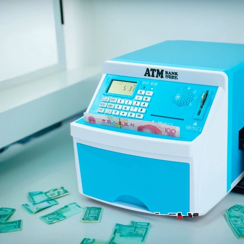 Перезаряжаемая карта, пароль, умный банкомат, копилка, имитация депозита и снятия денег, копилка, детская копилка, большая