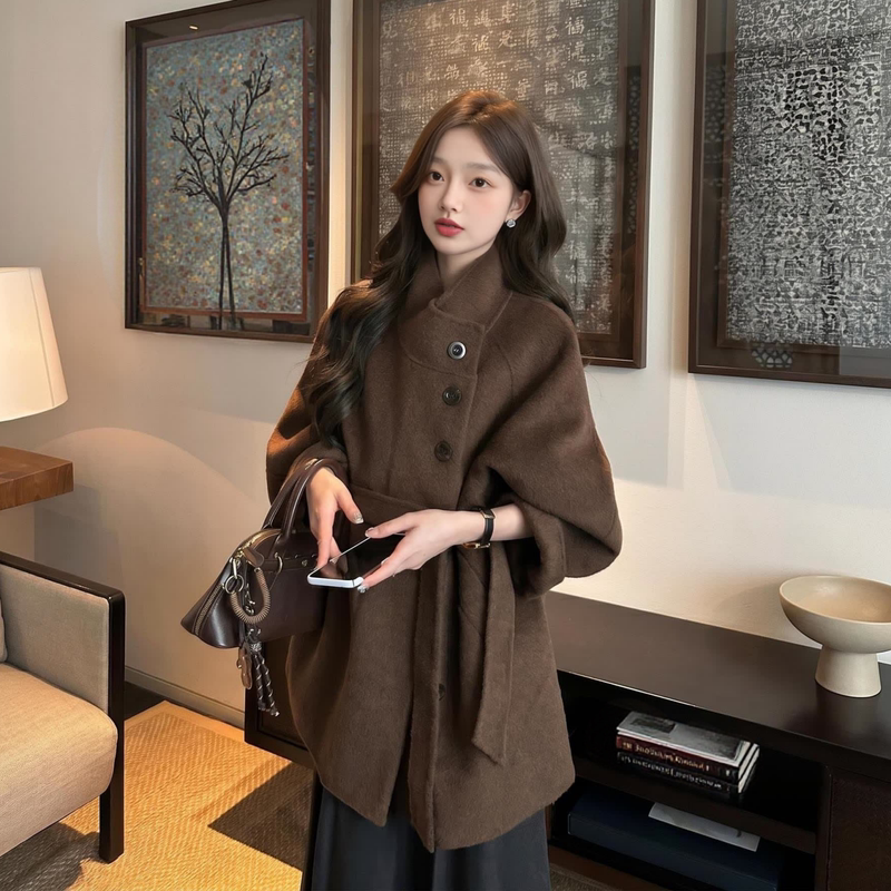 Camel Double-Sided Cashmere Short Coat for Petite Women 2026 New Autumn and Winter Waist-Cinching Woolen Coat Camel Double-Sided Cashmere Short Coat for Petite Women 2026 New Autumn and Winter Waist-Cinching Woolen Coat