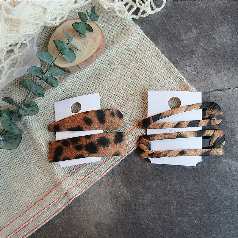 Fashion Leopard Cloth Handmade Hair Clip 1 Set display picture 3