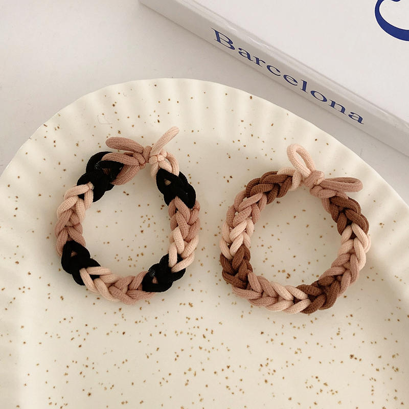 Korean Simple Knotted Chain Winding Braided Rubber Band Hair Scrunchies display picture 6