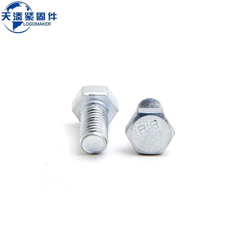 Gb21 Small Hexagon Head Bolt 4.8 Grade White Zinc M8M10M12×10/12/16/18/20/25-130Mm