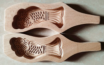 Three-dimensional trumpet carp carp gourd fish-shaped wooden pasta baking mold noodle card flower mold steamed bun