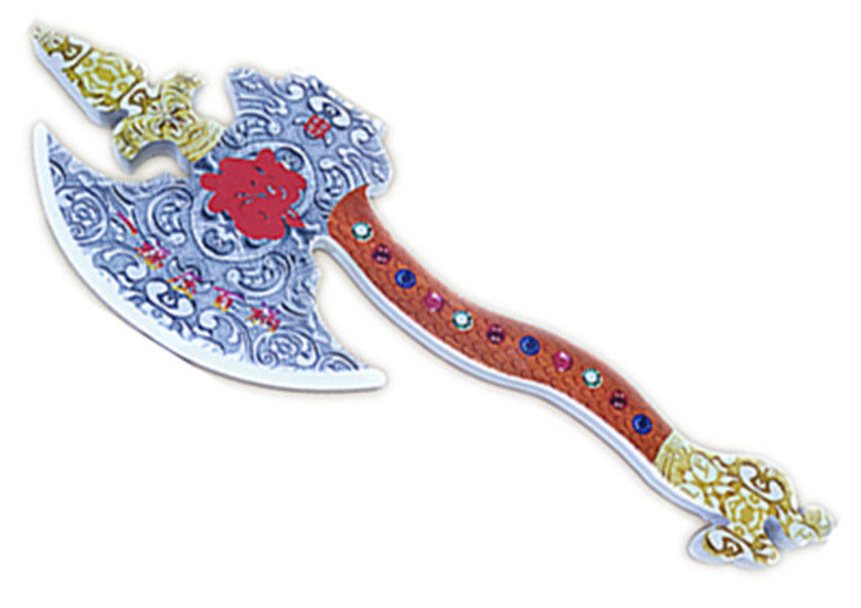 40 cm wooden wooden colored Water Margin Li Kui Color Wood Tomahawk Tomahawk Children's Toy Toy Performance Props