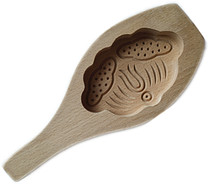 Three-dimensional trumpet crucian carp ingot Lotus fish-shaped wood pasta baking mold noodle card flower mold steamed bun