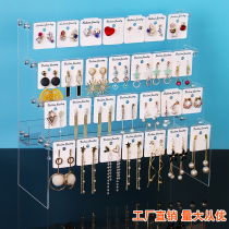 Ear ring frame first jewelry earring stud earring display stand acrylic high transparent step storage frame necklace frame jewelry frame
