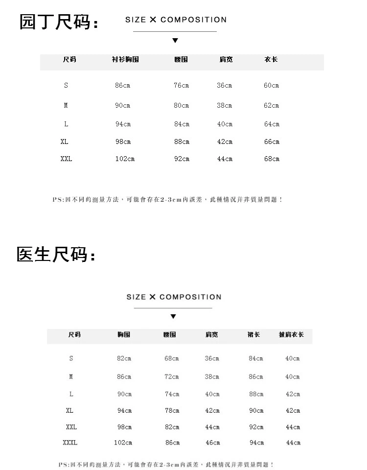 Nhân vật thứ năm COS quần áo làm vườn ban đầu COS quần áo bác sĩ cosplay trang phục nữ COS điểm quần áo