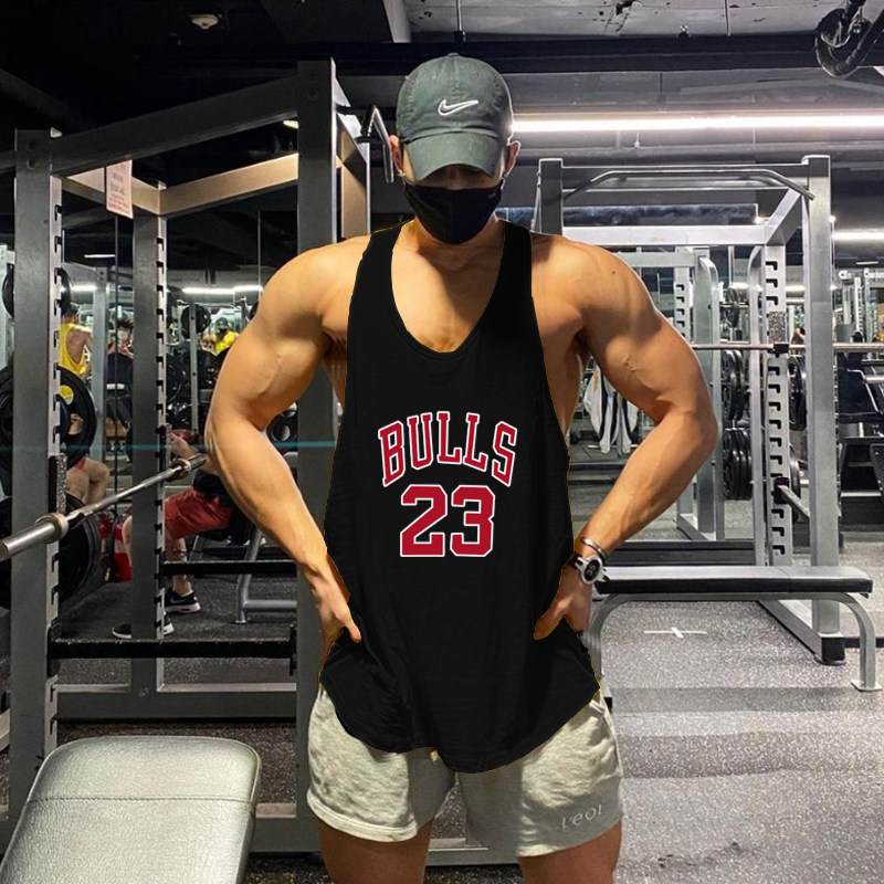 Спортивный жилет для спортзала, футболка без рукавов для тренировок, впитывает пот и запах 