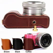 Suitable for Sony A5000 A5100 special camera bag leather leather case protective cover base