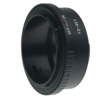 FD-NEX adapter ring applies (on) Canon FD lens to Sony E-mount camera A6300 A5000