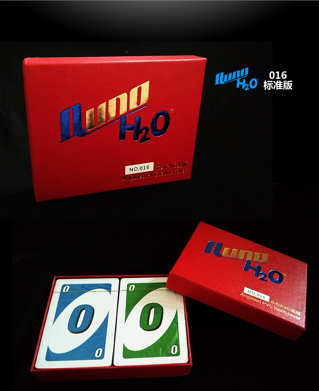 Uno hội đồng quản trị thẻ trò chơi Uno thương hiệu pha lê PVC không thấm nước phiên bản rộng Yono giải trí bên bàn trò chơi đồ chơi - Trò chơi trên bàn