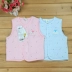 Li Yingfang Áo ghi lê cho bé bằng vải bông mỏng của trẻ em Áo khoác ghi lê cotton mỏng cho bé Mùa xuân và mùa thu Vest - Áo ghi lê