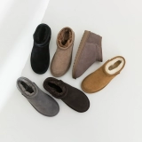 Hui Alai, официальный флагманский магазин, зимние ботинки для женщин, новинка 2024 года, зимние бархатные утепленные туфли из хлопка для женщин, зимняя хлопковая обувь для женщин