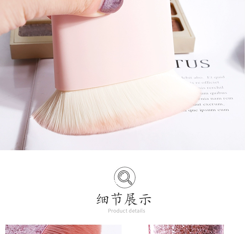 Yun Wei Foundation Brush Không ăn phấn nền lỏng phấn má hồng BB cream Brush lỏng lỏng đầu phẳng cầm tay một công cụ nạp - Các công cụ làm đẹp khác