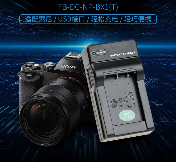 Suitable for Sony cameras FDR-X1000V X3000V X3000V X3000VR X3000VR battery charger