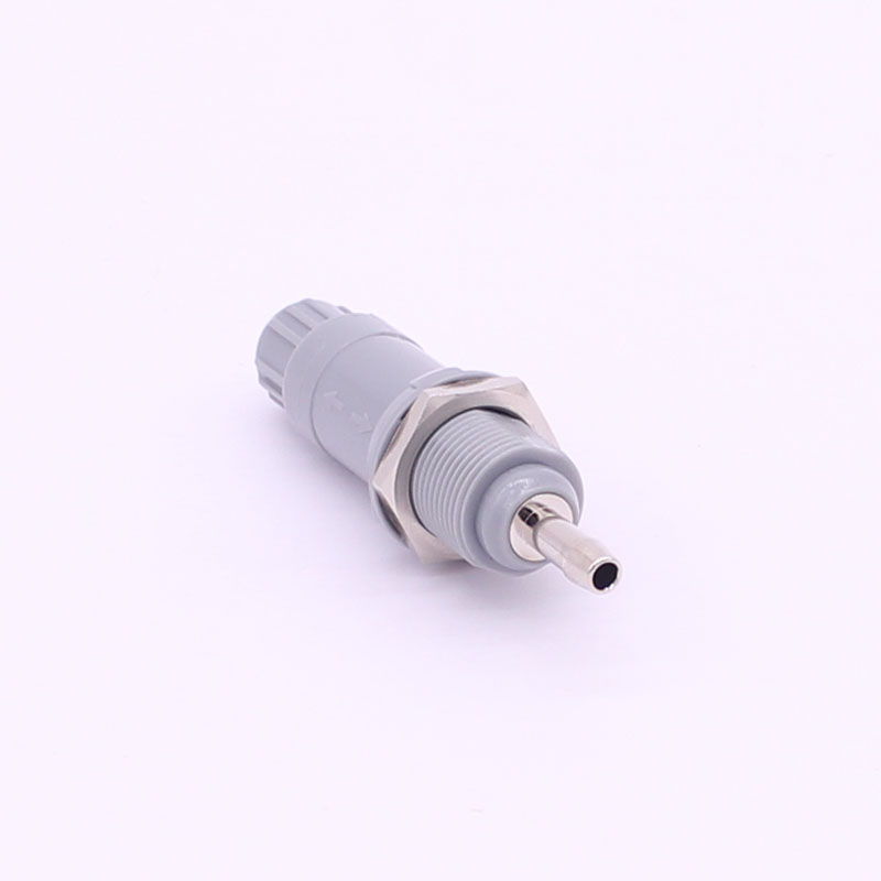 Plastic 1P 2P Medical equipment gas circuit aviation plug socket connector Welding-free trachea special aviation plug