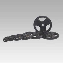 Qiandu commercial fitness equipment gym fixed cast iron three-hole rubber-coated barbell sheet QD-S307