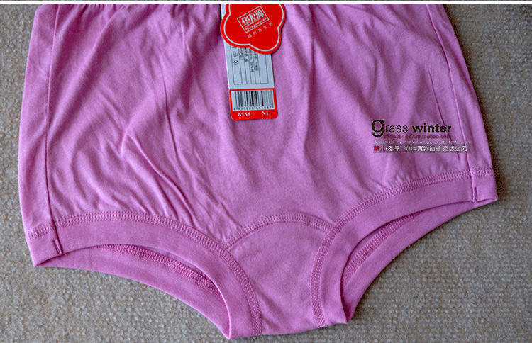 6 gói Huayouyuan phụ nữ trung niên và già cotton cao eo XL lỏng lẻo cộng với quần lót boxer nhỏ béo 6588 quần lót phụ nữ