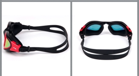 Li Ning hoàn toàn mới khung lớn chống nước chống sương mù HD thoải mái nam và nữ người lớn chuyên nghiệp lặn kính an toàn kính bơi view v610