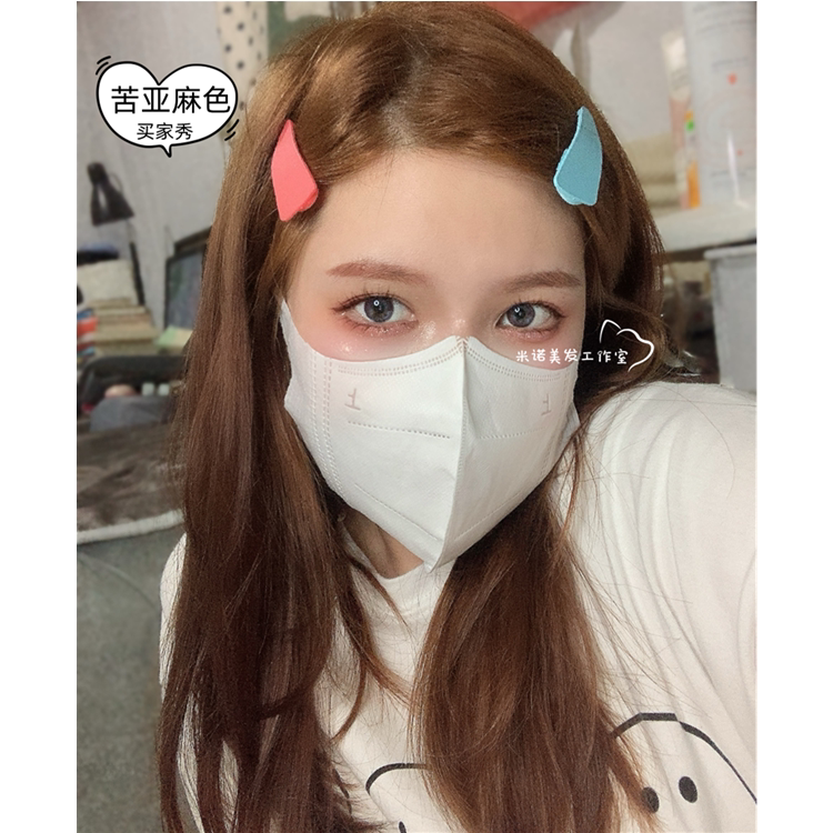 Ammonia-free hair dye hair dye cream honey milk tea color cold brown caramel popular color white hair black dark flax brown