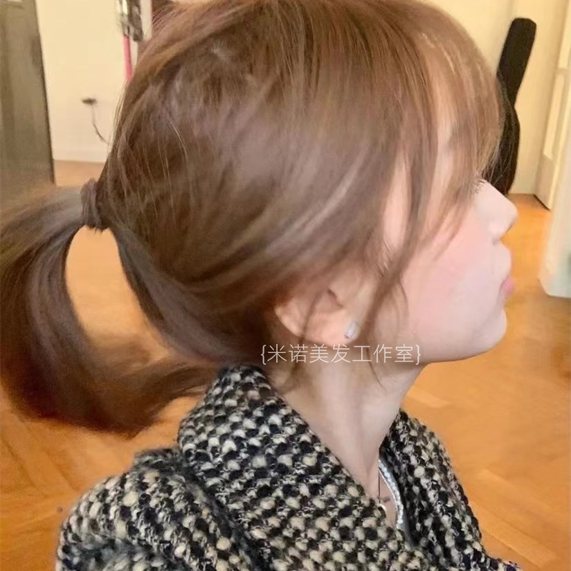 Milk Tea Cold Brown Hair Dye Dirty Orange Colored Hair Cream Brown Deep Linen Color Honey Tea Color Lid White Fumble Tone