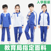 Shenzhen school uniform primary school uniform summer school uniform Sports mens and womens suit short sleeve jacket shorts trousers quick dry