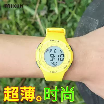 Taixuan ultra-thin breathable couple student electronic watch can swim outdoor sports waterproof electronic watch fashion trend