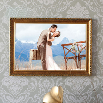  Large wedding photo frame Wall mounted Family portrait Couple photo European style picture frame 1000 pieces puzzle 50x75cm