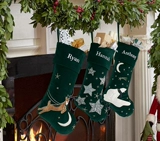 Американская синхронная ретро -платформа вышивая рождественские запасы подарочный пакет рождественский логотип с логотипом с рождественскими чулками