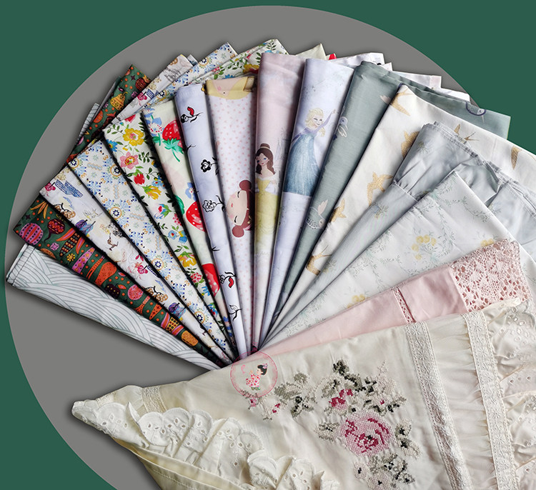 Boutique Foreign Trade Pure Cotton Printed Broken Flowers Cartoon Boy Girl Pillowcase Grown-up Single Pillowcase Multiple 48x74cm