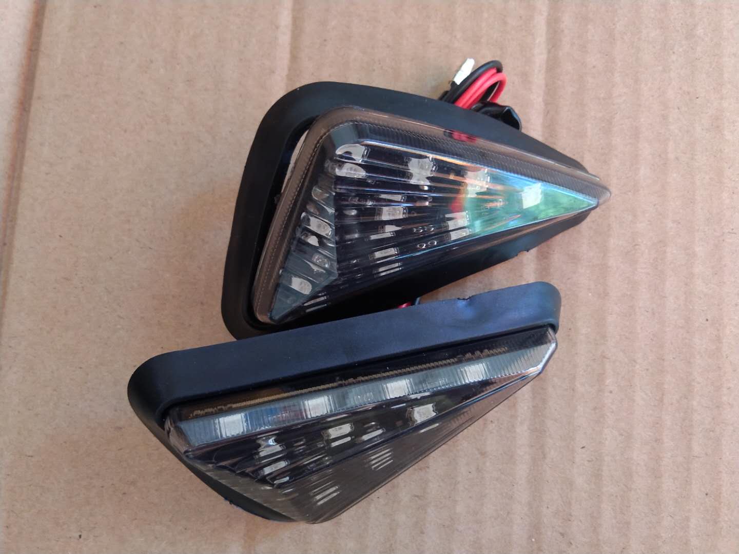 Electric Vehicle Locomotive Retrofit Bws Road Tiger Iron Male Front Direction Light Led Triangle Light turn light Line lights