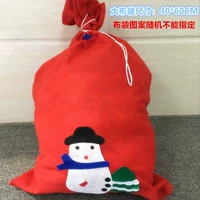 Новогодний мешок из нетканого материала с произвольным узором