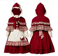 Красная шапочка, платье, фартук, платок, плащ