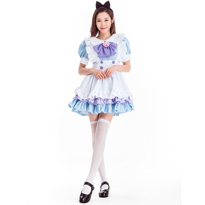 Lolita Geraint chúa Maid ăn mặc mềm Chị Màu Cát Tai Maid dễ thương Cosplay Anime Hiện Maid ăn mặc