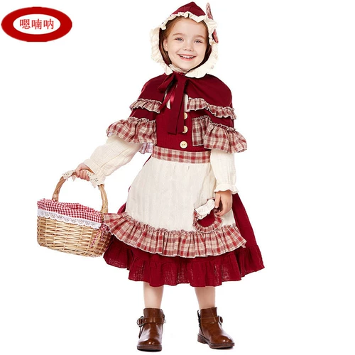 Красная шапочка, детская ферма, костюм, накидка