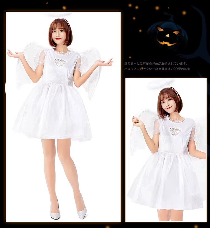 Halloween trang phục hóa trang ma cà rồng cô dâu quỷ phù thủy đen trắng thiên thần cosplay Halloween gift halloween