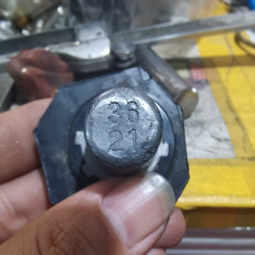 Customized car battery date steel print