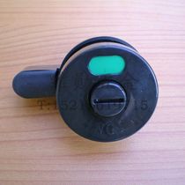 Precision public toilet toilet partition separator nylon connecting five gold fittings JM-001 black indication lock