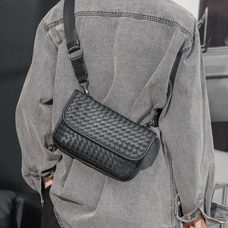 Bv Men's High-End Fashion Shoulder Crossbody Bag, Light Luxury, Classy Hand-Woven Classic Design Business Bag Bv Men's High-End Fashion Shoulder Crossbody Bag, Light Luxury, Classy Hand-Woven Classic Design Business Bag