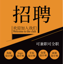 Recruitment Part-time graphic designer LOGO designer Full-time part-time design Skilled designer Poster