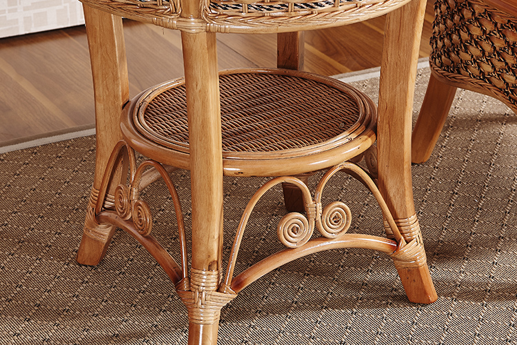 Wicker ghế ba mảnh kết hợp ban công căn hộ nhỏ giải trí bàn mây và ghế vườn giải trí wicker ghế Đông Nam Á đồ nội thất mây - Bàn ghế ngoài trời / sân bộ bàn ghế ban công
