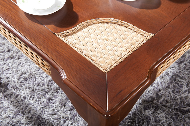 Wicker ghế năm mảnh ban công giải trí bàn ghế kết hợp đồ nội thất mây mây và ghế mây đơn ghế cà phê bàn ​​vuông bàn mây - Bàn ghế ngoài trời / sân bàn ghế ngoài trời nhập khẩu