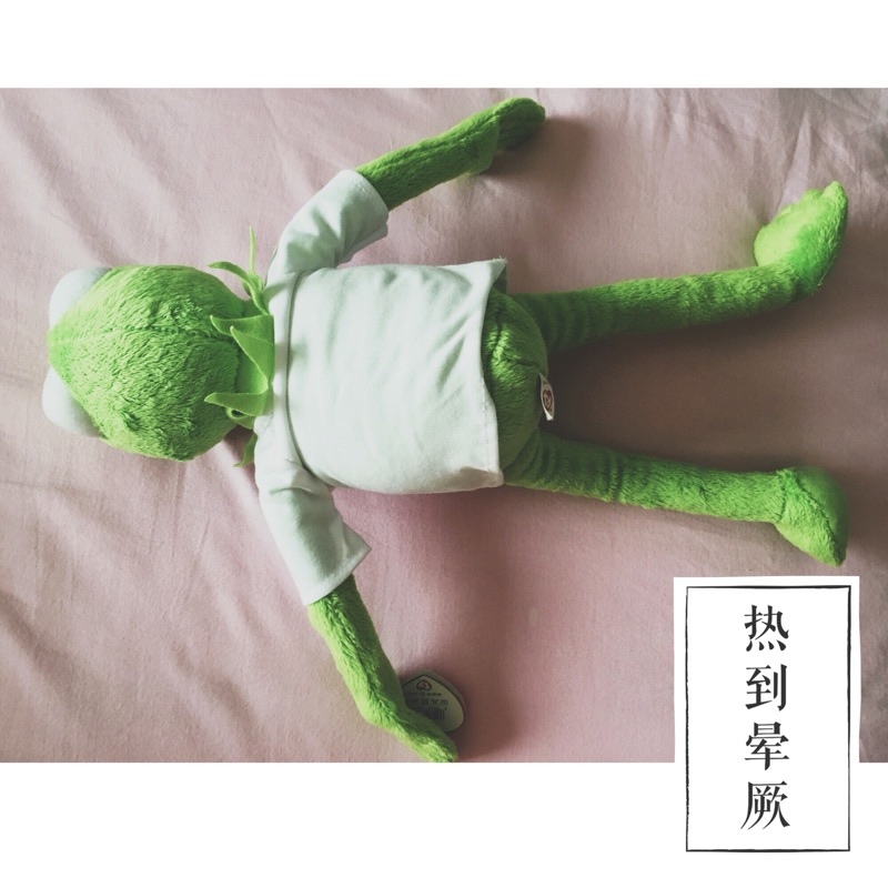Ếch búp bê Sesame Street Comit ếch Kermit Komi ếch đồ chơi sang trọng Wu Yifan với cùng một đoạn - Đồ chơi mềm gấu bông dễ thương