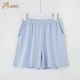 Quần pyjama hàng đầu của phụ nữ mùa hè ngắn tinh khiết cotton mỏng phần vài quần short ở nhà giản dị rộng rãi có thể đi ra ngoài quần pyjama đầu dưa - Quần tây