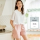 Quần pyjama hàng đầu của phụ nữ mùa hè ngắn tinh khiết cotton mỏng phần vài quần short ở nhà giản dị rộng rãi có thể đi ra ngoài quần pyjama đầu dưa - Quần tây