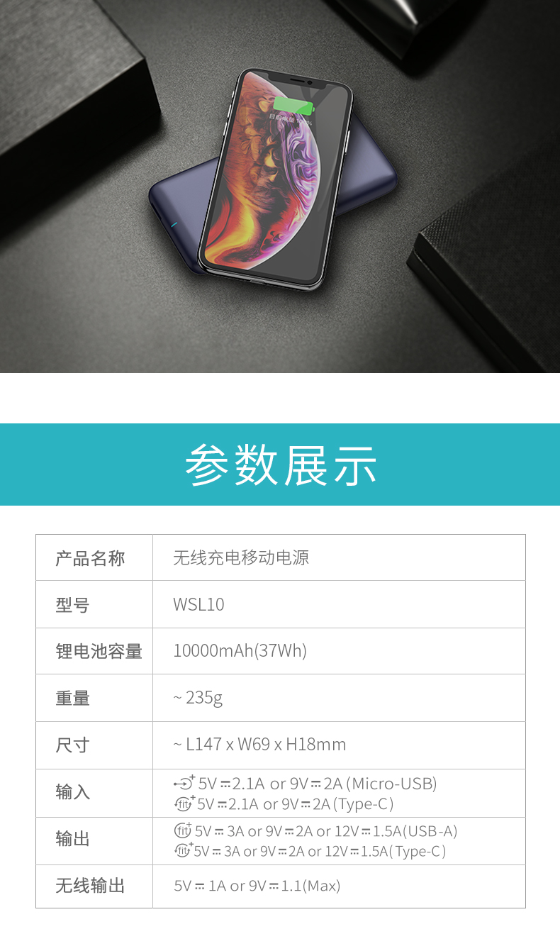 Roman Shi / romoss 10000 mAh sạc không dây sạc nhanh kho báu Apple Huawei ngân hàng điện di động - Ngân hàng điện thoại di động sạc dự phòng hoco 20000mah