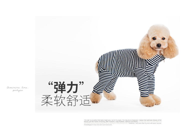 Quần áo cho thú cưng màu đen quần áo chó Teddy quần áo mùa đông nữ túi chó bụng nam chó bông sọc bốn chân quần mùa xuân - Quần áo & phụ kiện thú cưng quần áo cho chó mèo