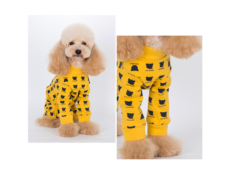 Quần áo thú cưng màu đen cho chó con chó quần áo quần áo mùa đông cộng với nhung Teddy bốn chân quần cotton dài chân schnauzer cotton - Quần áo & phụ kiện thú cưng phụ kiện thú cưng